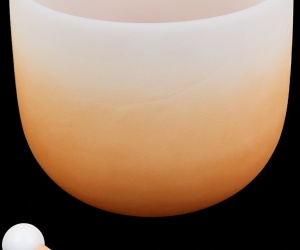 Barevná křišťálová mísa D — "Voda" (2. čakra)