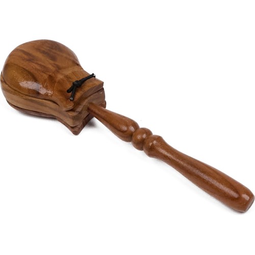 Dřevěné kastaněty s rukojetí