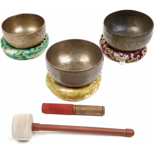 Sestava starých himalájských mís ST 1/3 "Mystická záře"